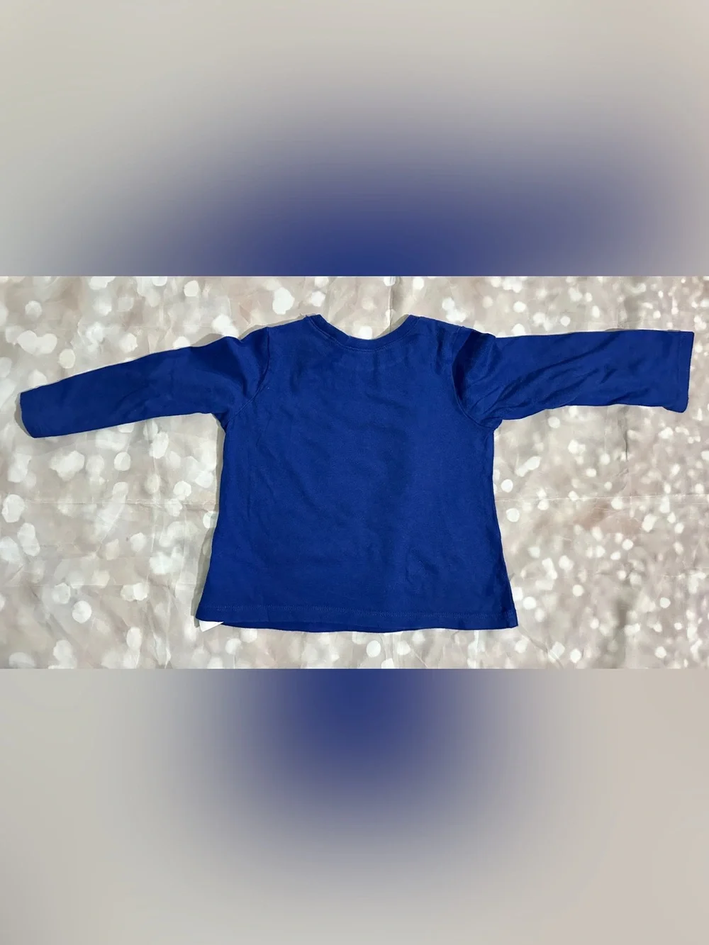 GAP Girls Royal Blue Long Sleeve Tee with Pink Ballerina Graphic